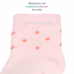 Fruit of the Loom Baby 14-Pack Grow & Fit Flex Zones Cotton Stretch Socks - Unisex  Girls  Boys 12-24 Months  Pink Stripe