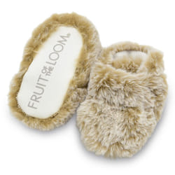 Fruit of the Loom Cozy Thermal Wrap Booties with Non-Skids for Baby Gi