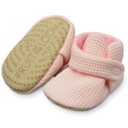 Fruit of the Loom Cozy Thermal Wrap Booties with Non-Skids for Baby Gi