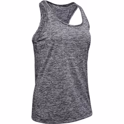 Under Armour Women's Tech Twist Tank Top Black (001)/Metallic Silver