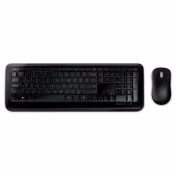 Microsoft Wireless Desktop 850 for Business, Pan Nordic, Full-size (100%), Wireless, RF Wireless, QWERTY, Black, Mouse includ ...