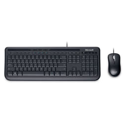 Microsoft 600 keyboard Mouse included Universal USB QWERTZ German Black