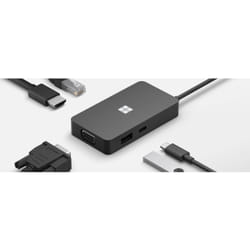 Microsoft 1E4-00003 laptop dock/port replicator Black