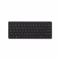 Microsoft Designer Compact Keyboard, Wireless, Bluetooth, QWERTY, Black