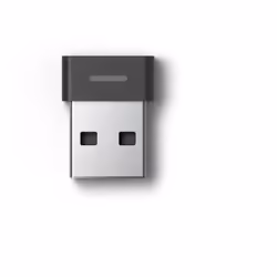Microsoft 8SC-00002, USB receiver, 1.9 g, Black