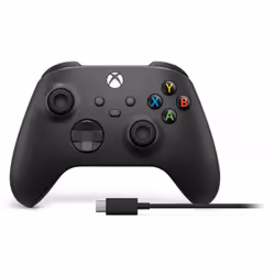 Microsoft Xbox Wireless Controller + USB-C Cable, Gamepad, PC, Xbox One, Xbox Series S, Xbox Series X, D-pad, Home button, Me ...
