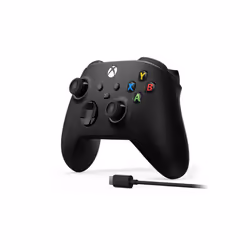 Microsoft Xbox Wireless Controller + USB-C Cable Black Bluetooth/USB Gamepad Analogue / Digital PC, Xbox One, Xbox Series S, Xbox Series X