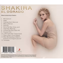 Sony Music El Dorado CD Pop Shakira
