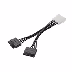 HP 4pin to Dual SATA Power Adapter Cable