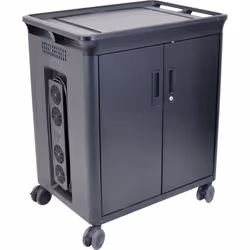 HP 20 Mgd Charging Cart V2, Multimedia cart, Black, Laptop, 2.64 kg, 39.6 cm (15.6"), 20 shelves