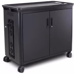 HP 30 Mgd Charging Cart V2, Multimedia cart, Black, Laptop, 2.64 kg, 39.6 cm (15.6"), 30 shelves