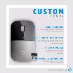 HP Z3700 Blue Wireless Mouse - Additional view 6