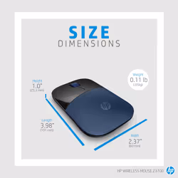 HP Z3700 Blue Wireless Mouse - Additional view 8