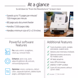 HP Scanjet Enterprise Flow 7000 s3 Sheet-fed scanner 600 x 600 DPI A4 White - Additional view 8
