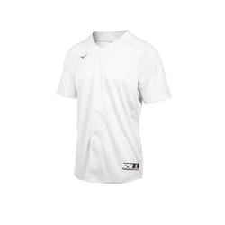 Mizuno Aerolite Full Button Baseball Jersey  White  XX-Large