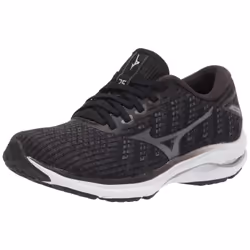 Mizuno womens Wave Rider 25 Running Shoe BlackOnyx 6 US
