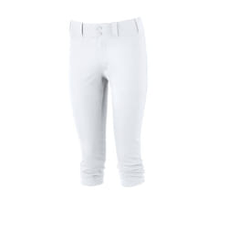 Mizuno Youth girls Prospect Softball Pant  White  Medium