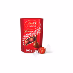 Lindt Lindor Milk Chocolate Truffles Carton 200G - Pack Of 2