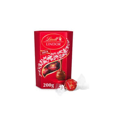 Lindt Lindor Milk Chocolate Truffles Carton 200G - Pack Of 2