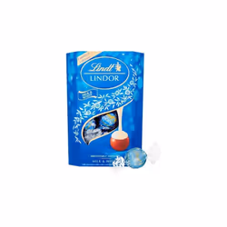 Lindt Lindor Milk & White Chocolate Box 200G - Pack Of 4