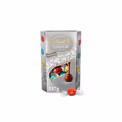 Lindt Lindor Milk And White Chocolate 337G - Pack Of 2