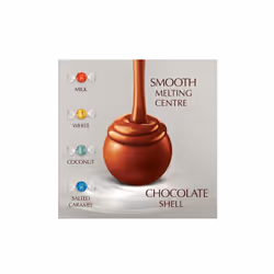 Lindt Lindor Milk And White Chocolate 337G - Pack Of 4