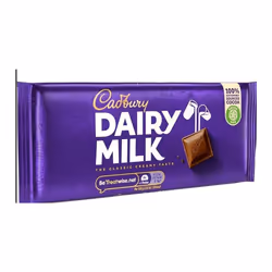 Cadbury Dairy Milk Chocolate Bar 17 x 110g Bars Delicious Tasty
