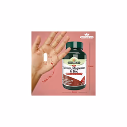 Calcium, Magnesium and Zinc, Maintain Normal Bones, Teeth and Muscle Function, Vegan, 90 Tablets