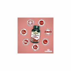 Calcium, Magnesium and Zinc, Maintain Normal Bones, Teeth and Muscle Function, Vegan, 90 Tablets