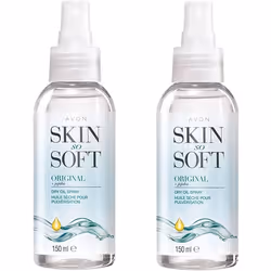 Avon Skin So Soft Original Dry Oil Body Spray with Jojoba 150 ml - Pack of 2