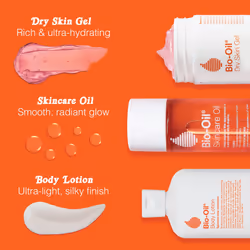 Bio-Oil Dry Skin Gel  Face and Body Moisturizer  Fast Absorbing Hydration  with Soothing Emollients and Vitamin B3  Non-Comedogenic  1.7 oz