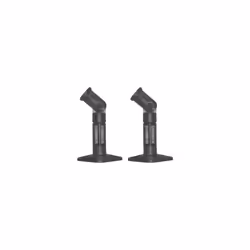 VideoSecu Universal 2 Black Satellite Speaker Brackets/Mounts for Walls and Ceilings BS2