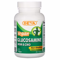 Deva, Vegan Glucosamine MSM & CMO, 90 Tablets