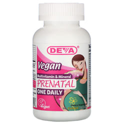 Deva, Vegan Prenatal Multivitamin & Mineral, One Daily, 90 Coated Tablets