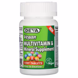 Deva, Vegan Multivitamin & Mineral Supplement, 90 Tablets