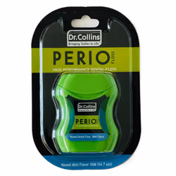 Dr. Collins Perio Floss  Mint Waxed  50 meter Package