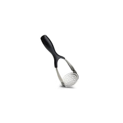 Prepara Stainless Steel Potato Masher - ,Black