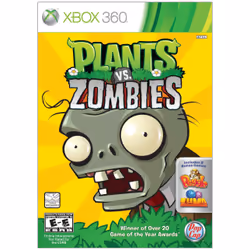 PopCap Plants vs Zombies, Xbox 360, Xbox 360, E10+ (Everyone 10+)