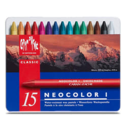 Caran Dache Metal tin with 15 Assorted Colours