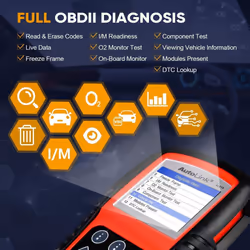 Autel AutoLink AL619 OBD2 ABS SRS Airbag Auto Diagnostic Tool OBDII Code Reader Scanner