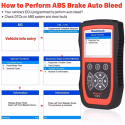 Autel Maxicheck Pro OBD2 Auto Diagnostic Scanner Tool ABS Auto Bleed EPB DPF SRS Code Reader