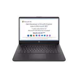 HP Stream 14" Laptop, Intel N4120 Processor, 4 GB RAM, 64 GB eMMC, 14s-dq0000sa