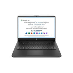 HP Stream 14" Laptop, Intel N4120 Processor, 4 GB RAM, 64 GB eMMC, 14s-dq0000sa