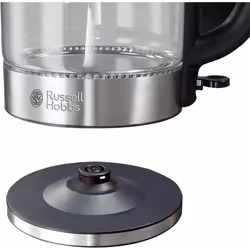 Russell Hobbs 21600-10 Illuminating Glass Kettle, Black, 1.7 Litre, 3000 Watt