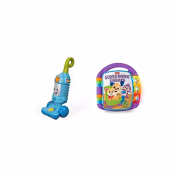 Learning Vacuum, Baby and Toddler Push Toy, Multicolour & Laugh & Learn Storybook Rhymes Book - UK English Edition, musical i ...