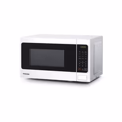 Toshiba 800w 20L Microwave Oven with 6 Preset Recipes, 11 Power Levels, Procedural Memory, Auto Defrost, and Digital Display - White - MM-EM20P(WH)