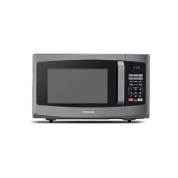 800w 23L Microwave Oven with Digital Display, Auto Defrost, One-touch Express Cook with 6 Pre-Programmed Auto Cook, and Easy Clean - Black