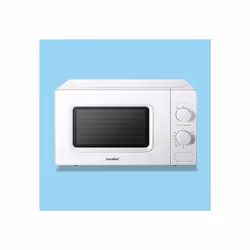 COMFEE' 700W 20L White Microwave Oven With 5 Cooking Power Levels, Quick Defrost Function, And Kitchen Manual Timer - Compact Design CM-M202CC(WH)