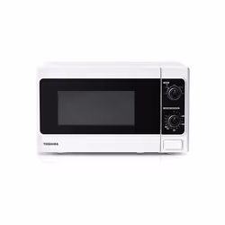 Toshiba 800w 20L Microwave Oven with Function Defrost and 5 Power Levels, Stylish Design White - MM-MM20P(WH)