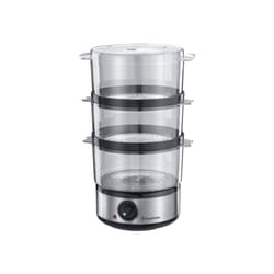 Russell Hobbs Food Collection Compact Food Steamer 14453, 7 L - Brushed Stainless Steel [Energy Class A]